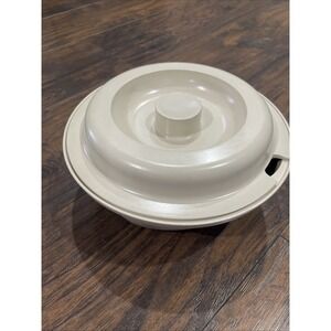 Vintage Tupperware Ultra 21 Round Casserole Dish 1545 With Lid Microwave